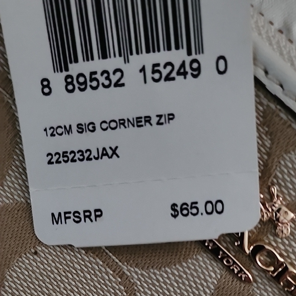 Coach Tan Signature Wristlet - Picture 2 of 4